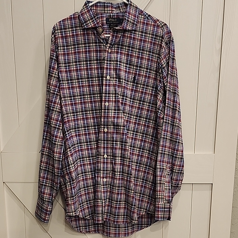 Polo Ralph Lauren Men's Plaid Shirt - Red, Blue, White
